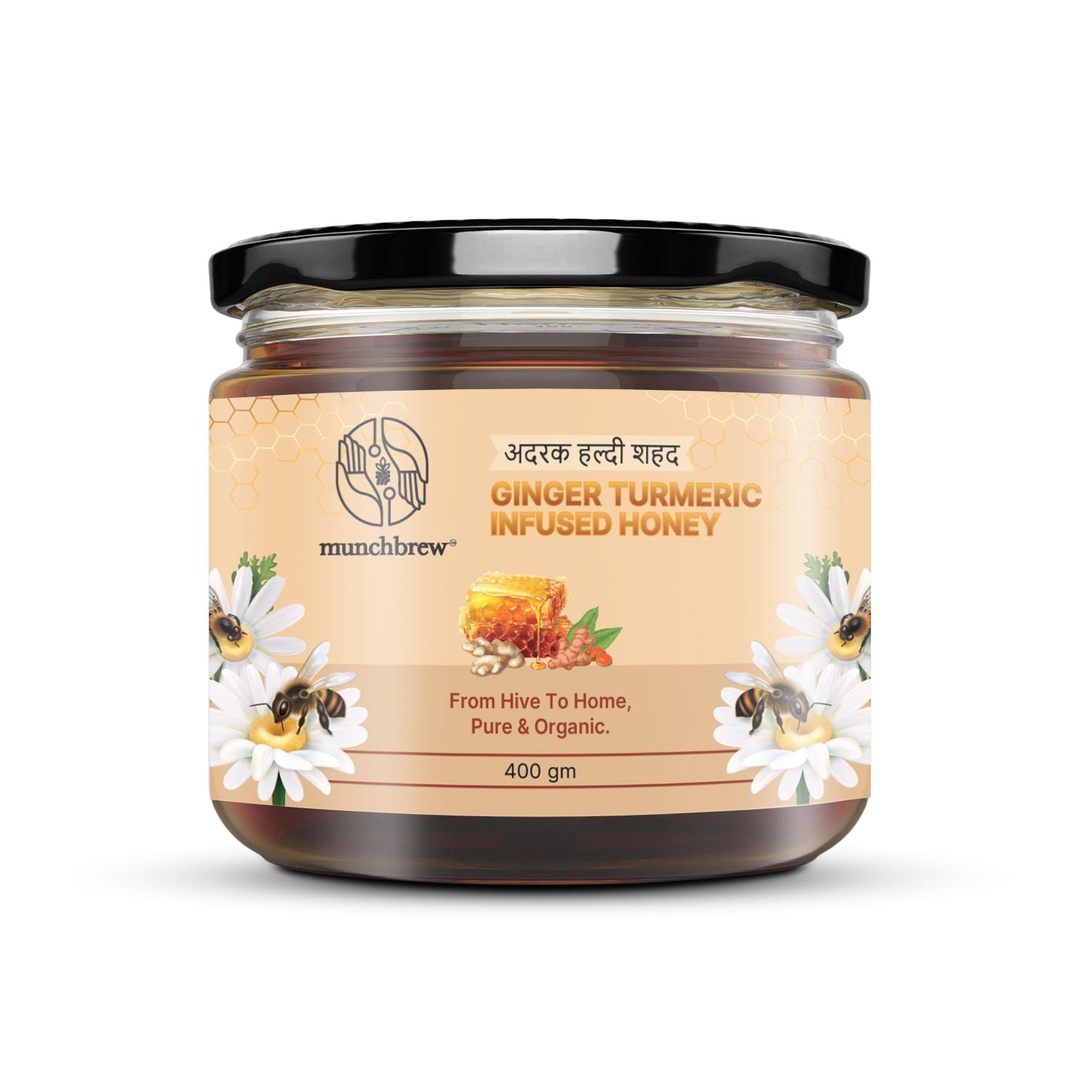 Munchbrew Ginger Turmeric Honey 400g