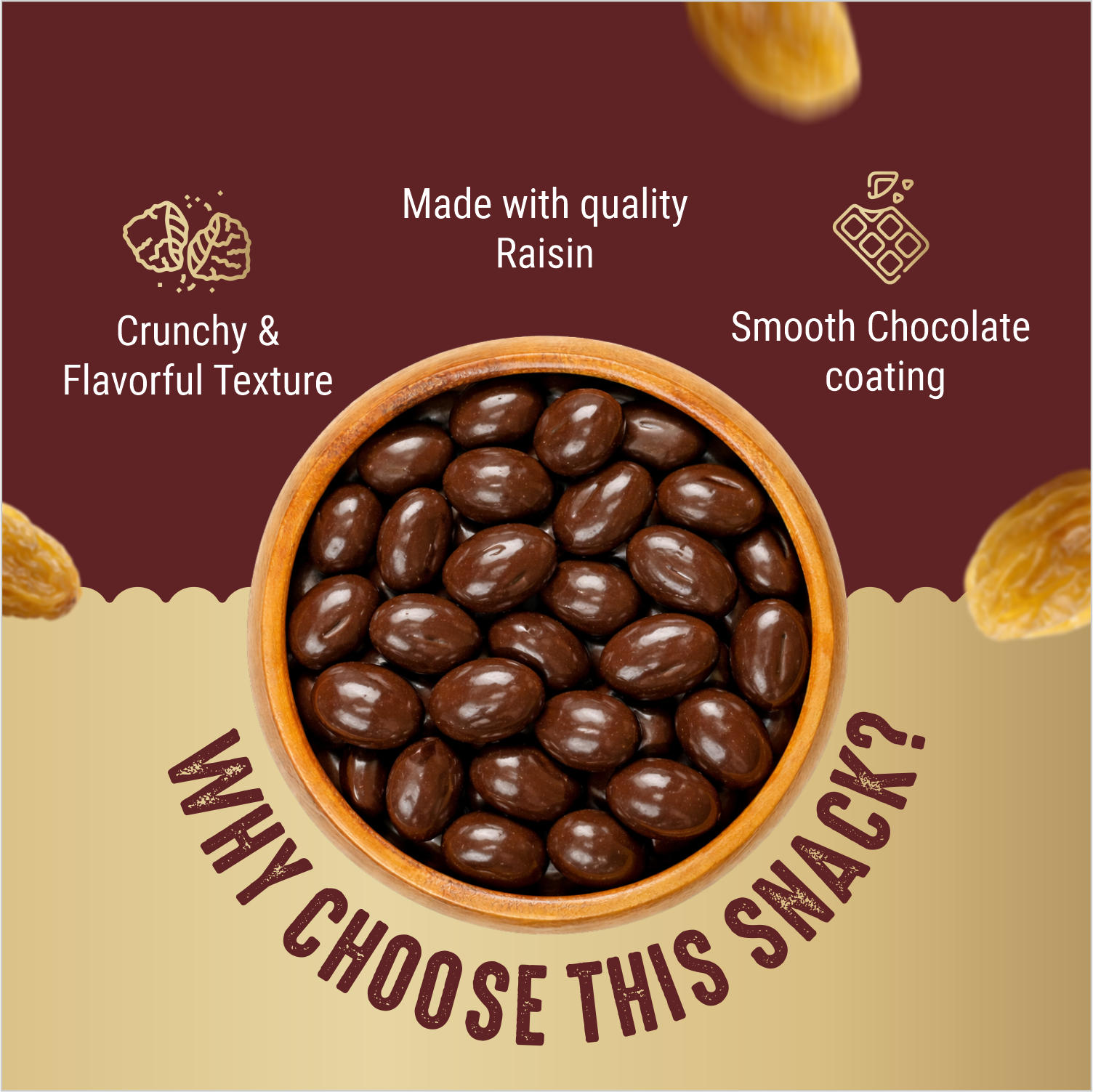 Munchbrew Chocolate Coated Rasins