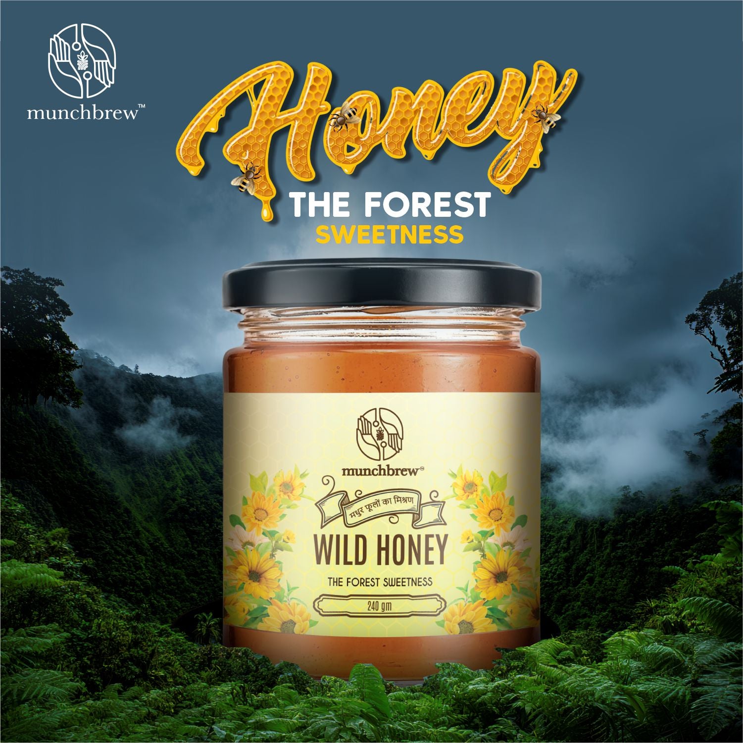 Munchbrew Wild Honey 240g