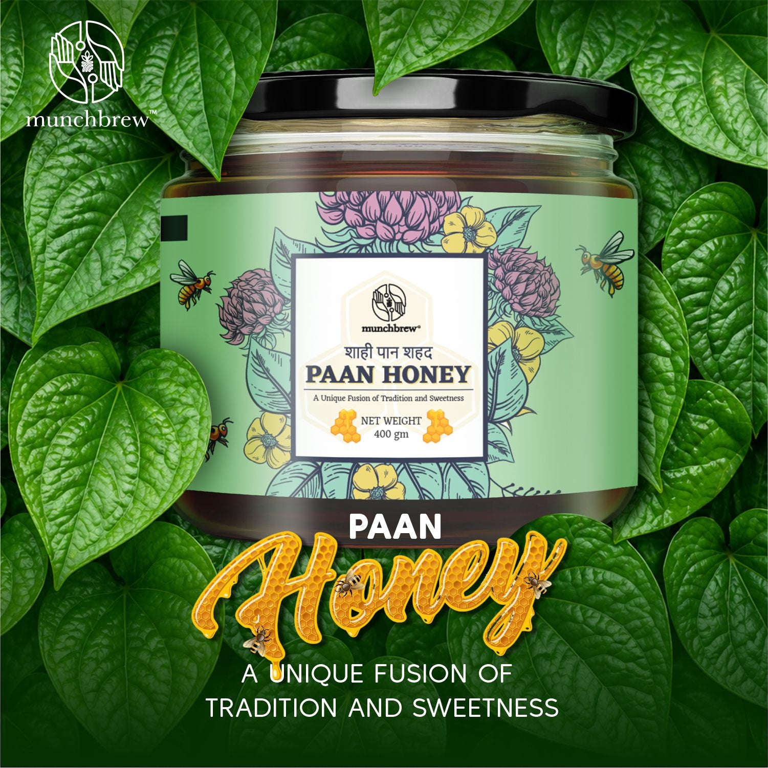 Munchbrew Paan Honey 400g