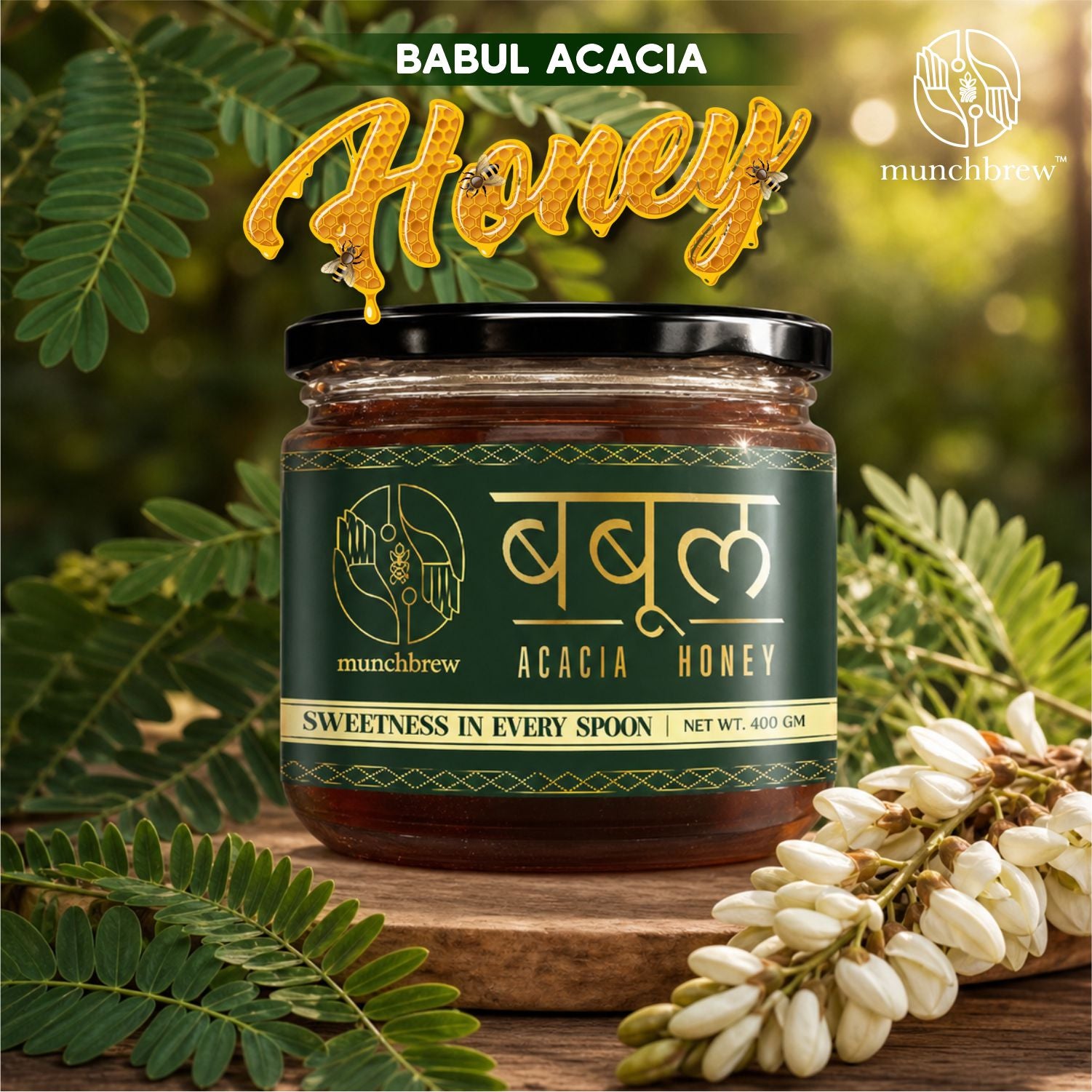 Munchbrew Acacia Honey 400g