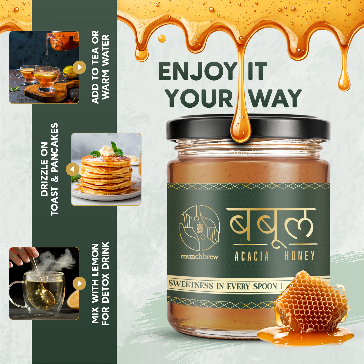 Munchbrew Acacia Honey 240g