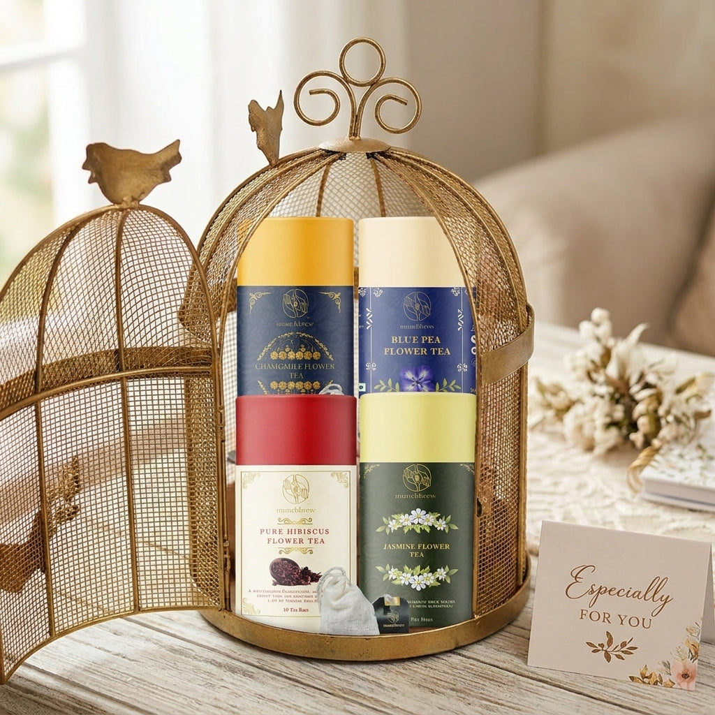 MunchBrew Luxe Nest – Premium Customizable Wedding & Celebration Gift Hamper