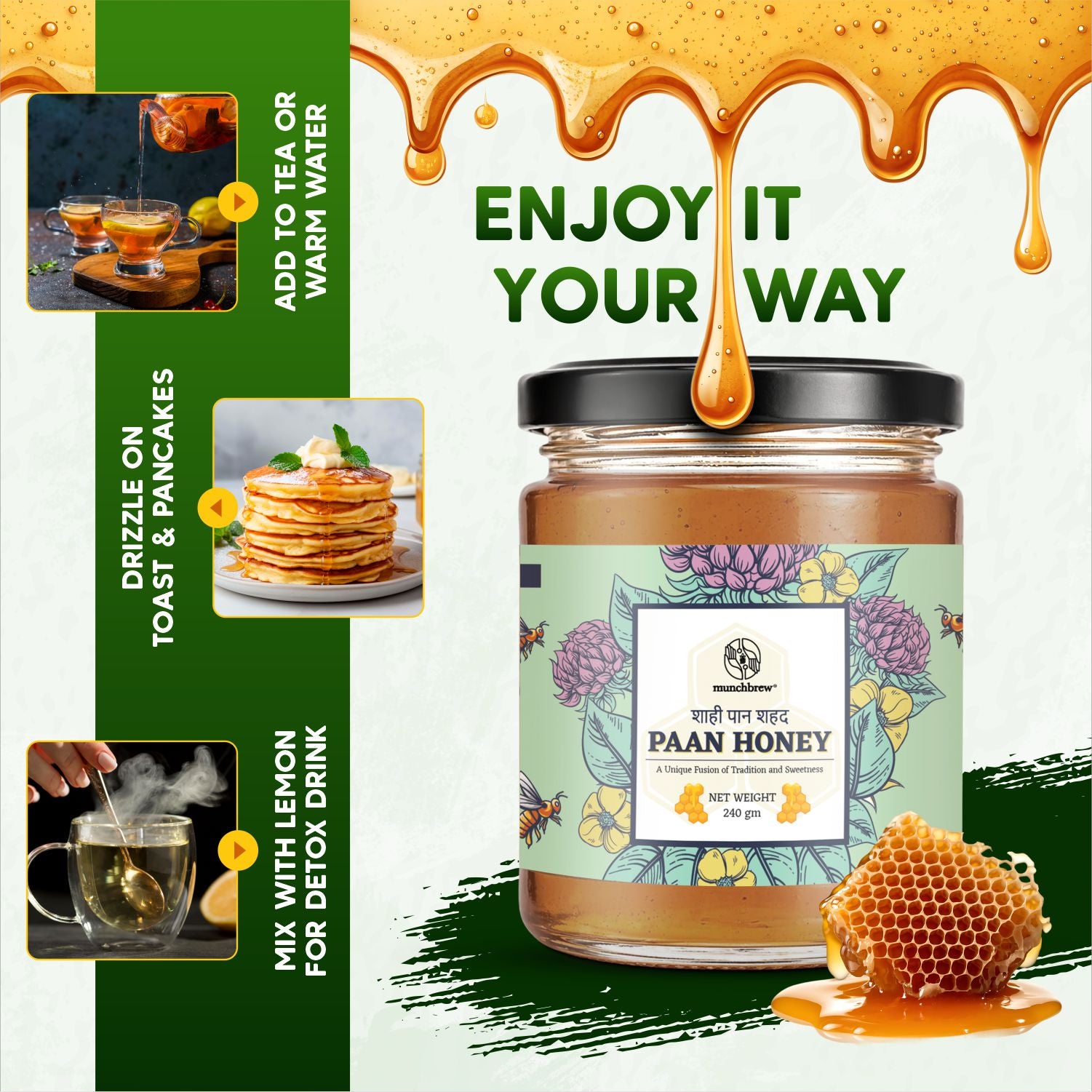 Munchbrew Paan Honey 240g