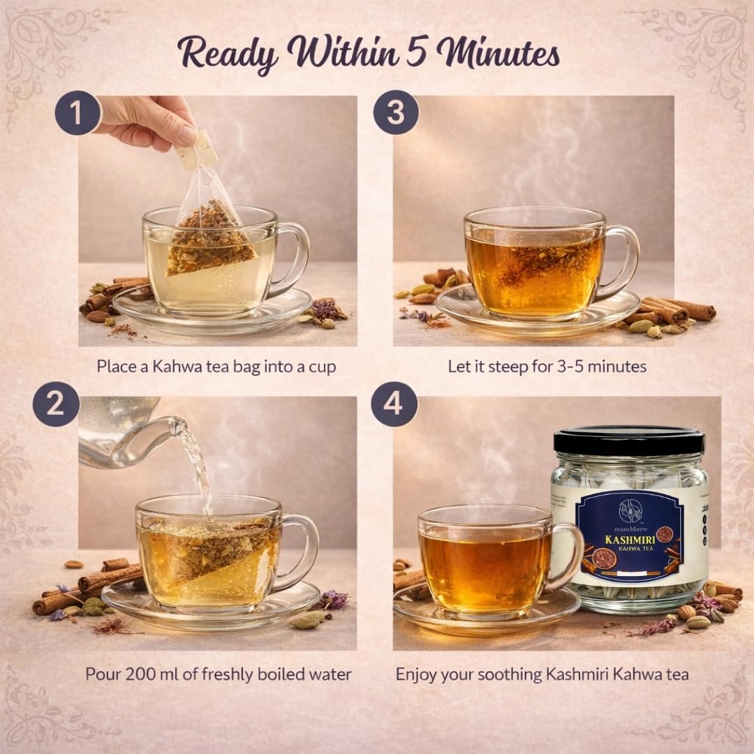 MunchBrew Kashmiri Kahwa Tea