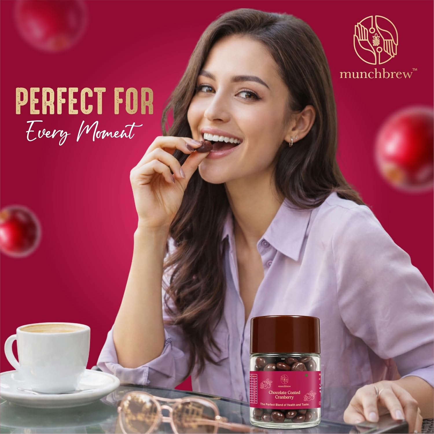 Munchbrew Chocolate Coated Cranberry