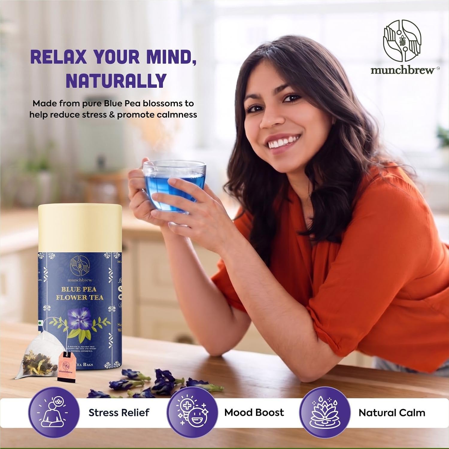MunchBrew Blue Pea Flower Tea