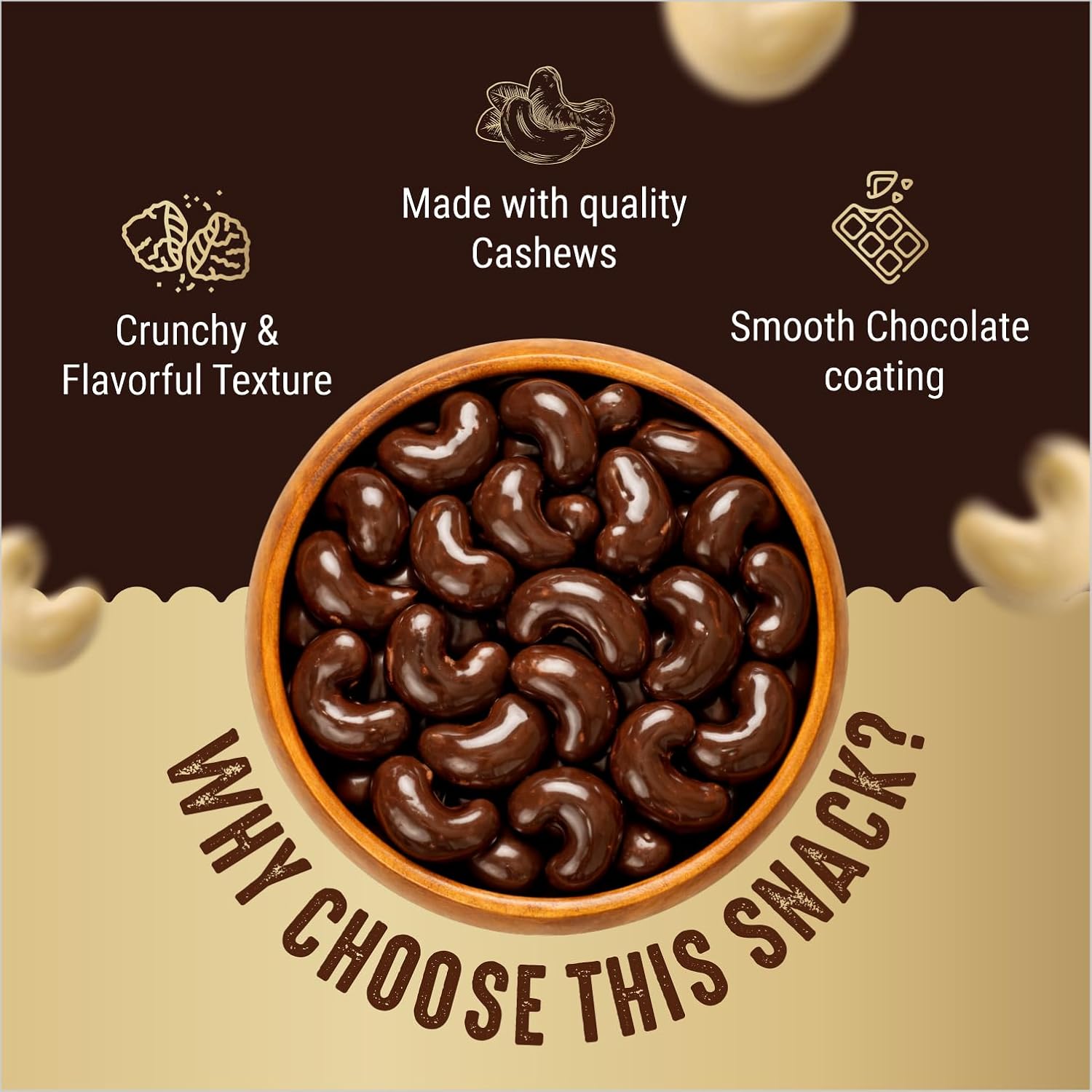 Munchbrew Chocolate Coated Cashews