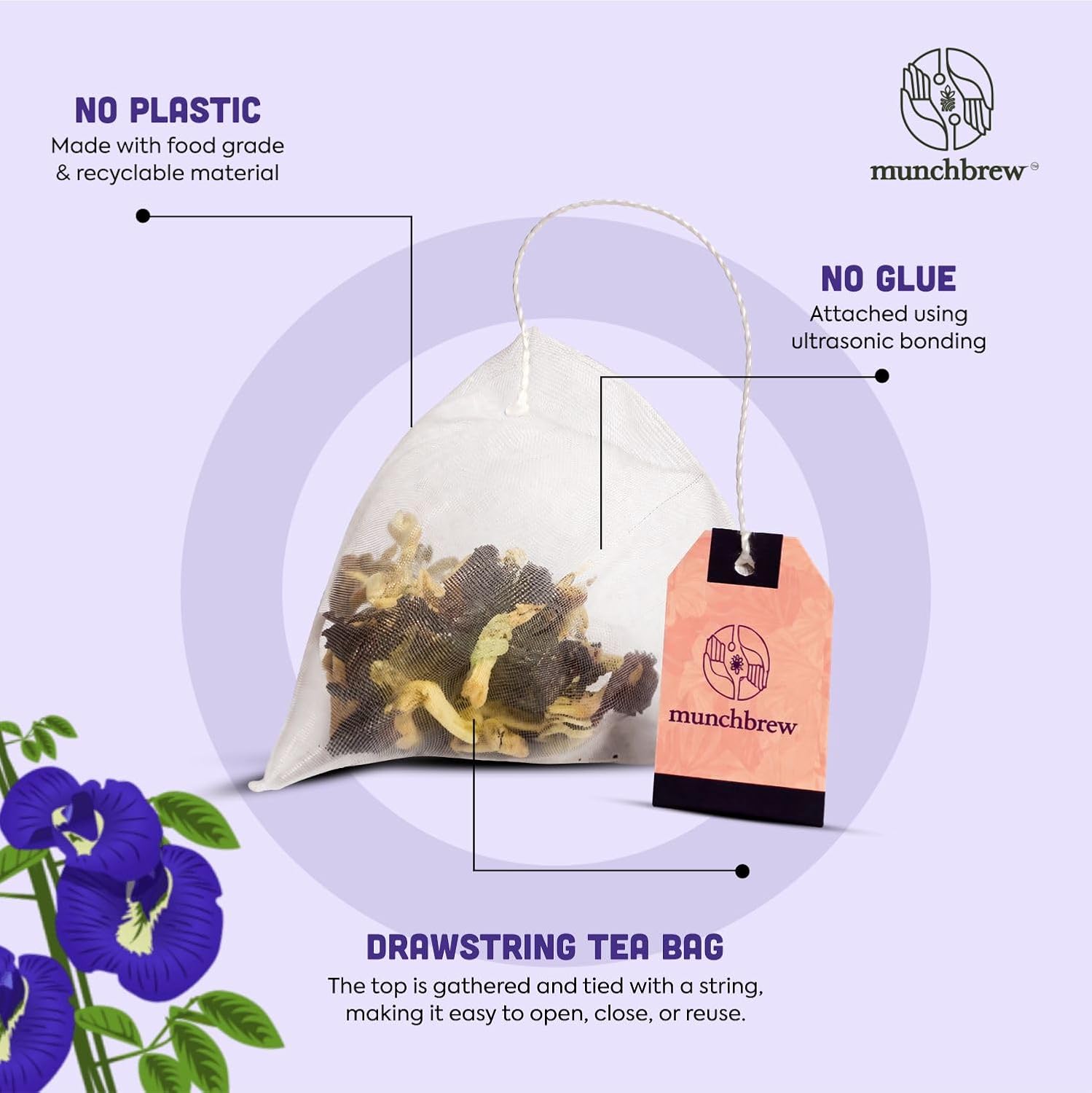 MunchBrew Blue Pea Flower Tea