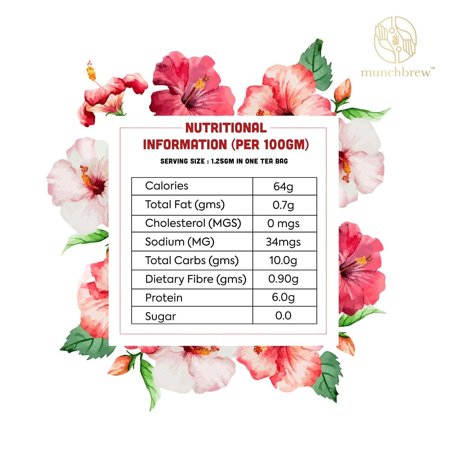 MunchBrew Hibiscus Flower Tea