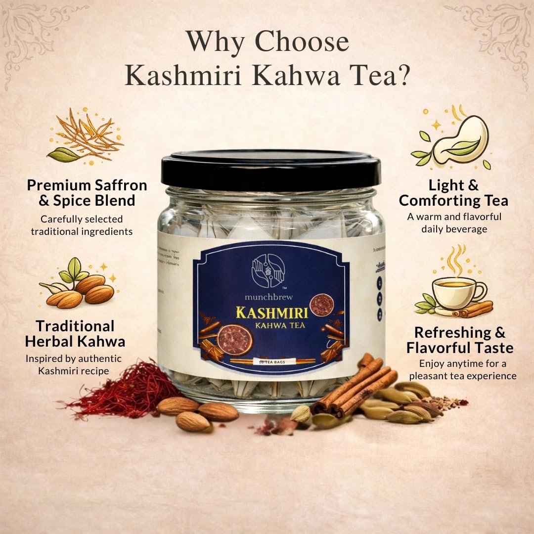 MunchBrew Kashmiri Kahwa Tea