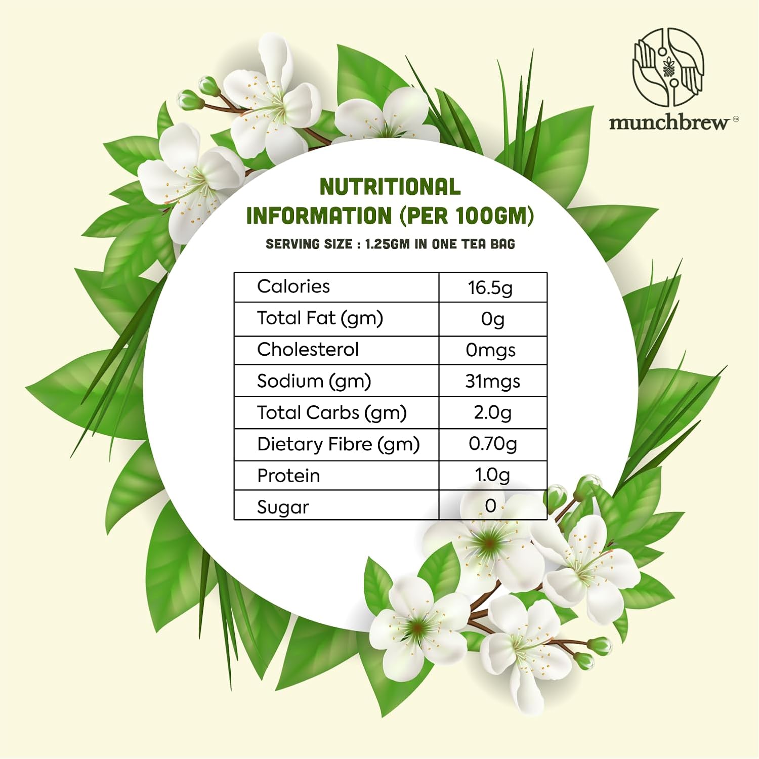 MunchBrew Premium Jasmine Flower Tea
